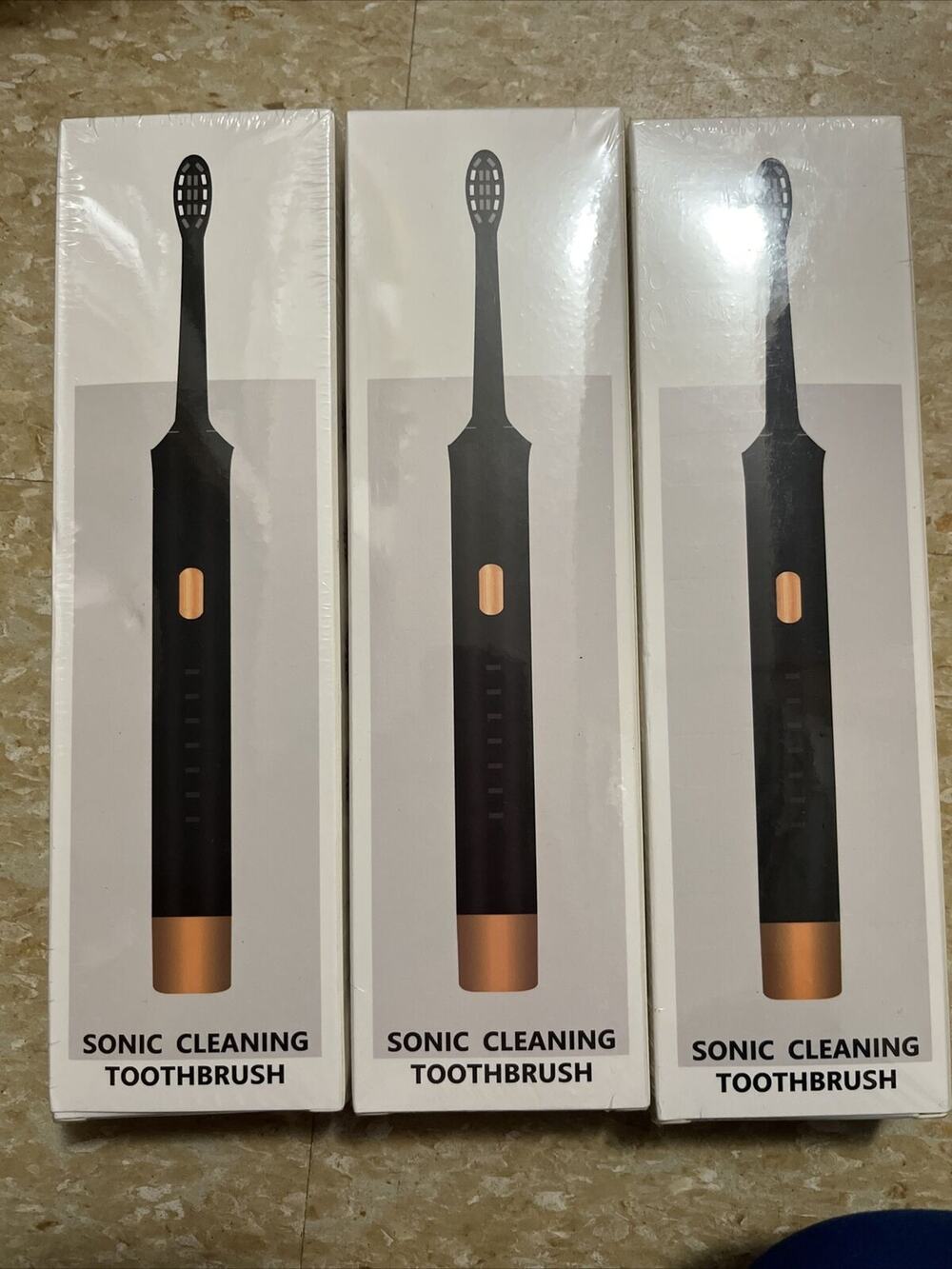 Sonic Cleaning Toothbrush - White Lot of 3